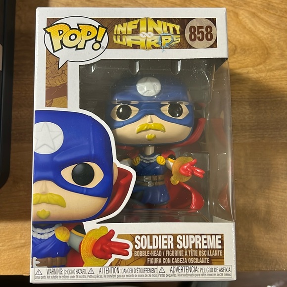 NEW IN BOX FunkoPop: Infinity Warps Soldier Supreme (858) - Picture 1 of 7